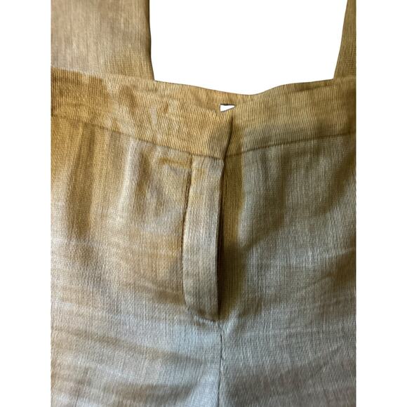 Jones New York Collection Pants Slacks Trousers SZ 16 Linen Brown Straight Leg - Picture 7 of 9